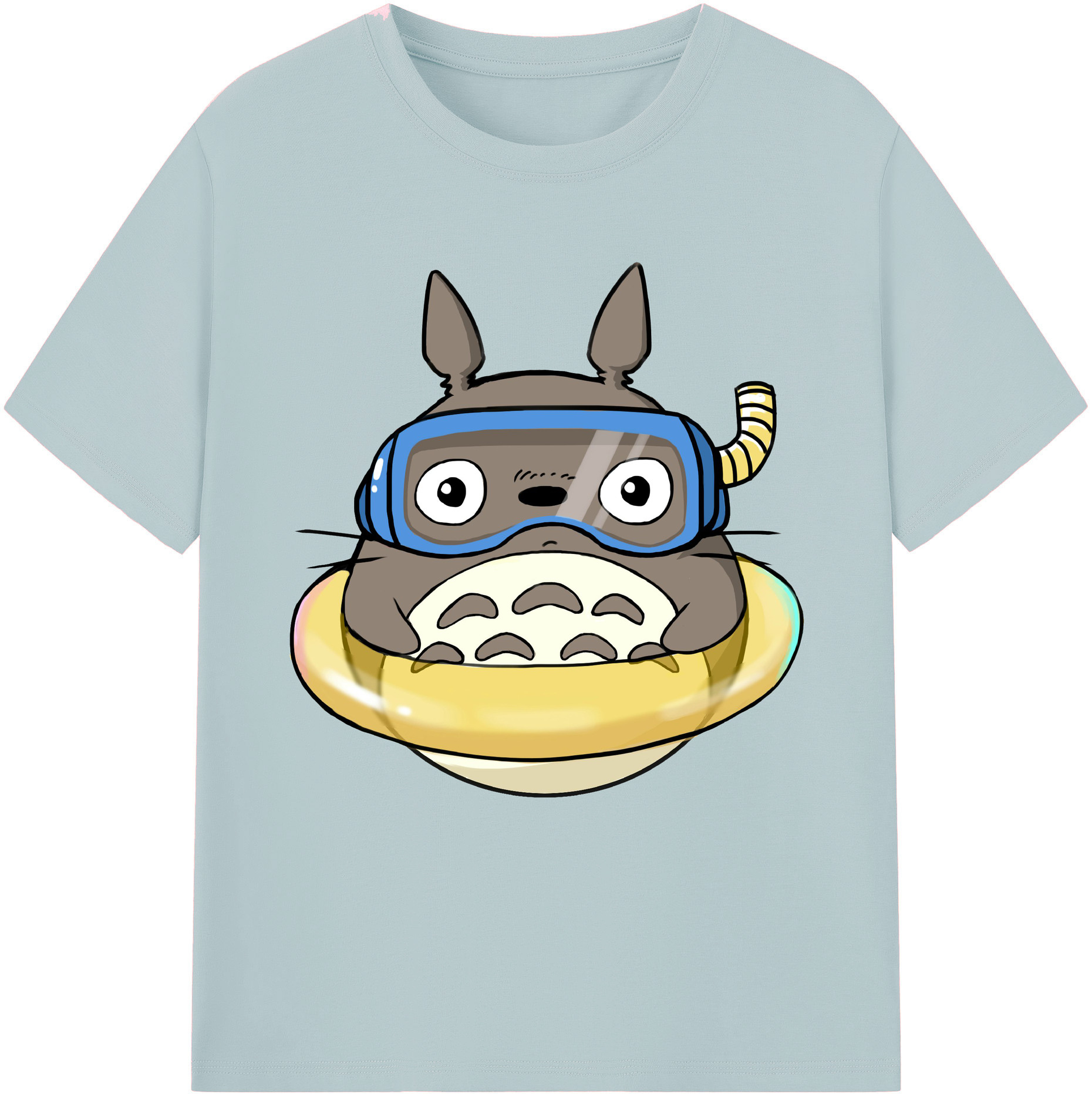 （画像用） となりのトトロ 草壁メイ 草壁サツキ My Neighbor Totoro Satsuki Kusakabe Mei Kusakabe 綿100％半袖Tシャツ（フロントプリント）